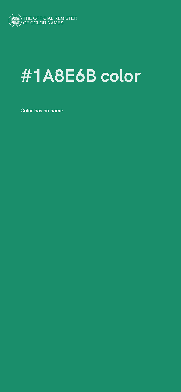 #1A8E6B color image