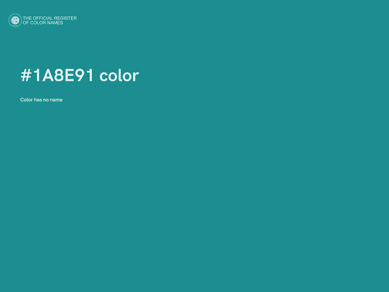 #1A8E91 color image