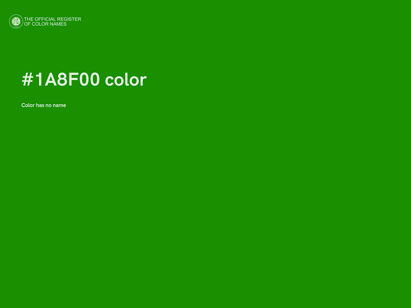 #1A8F00 color image