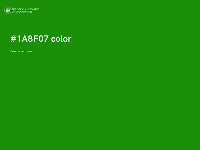 #1A8F07 color image