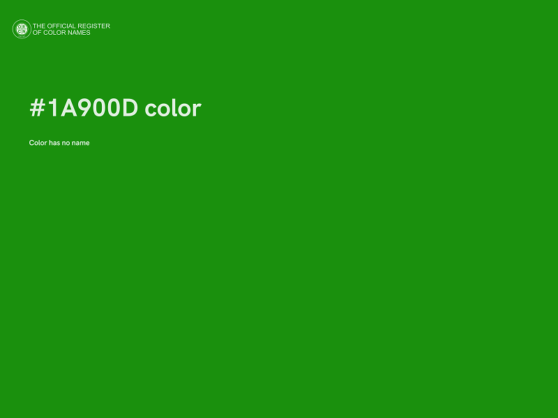 #1A900D color image