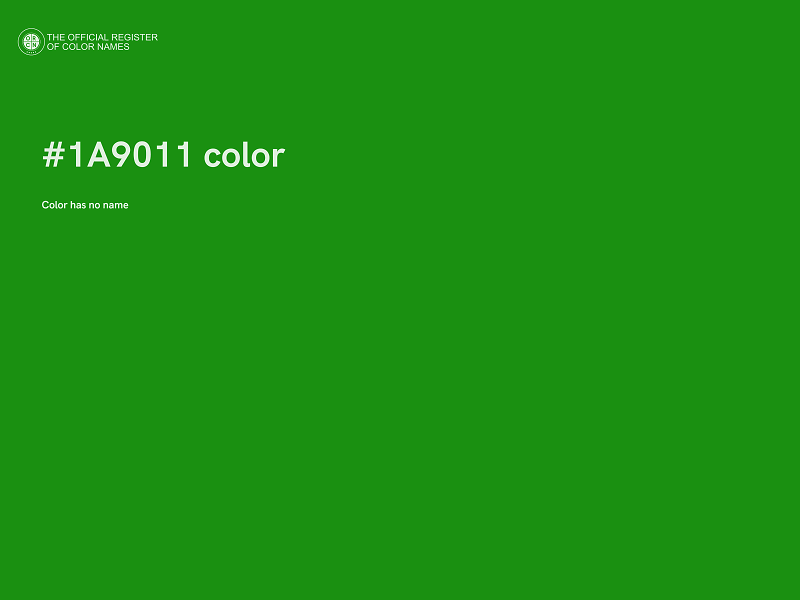 #1A9011 color image