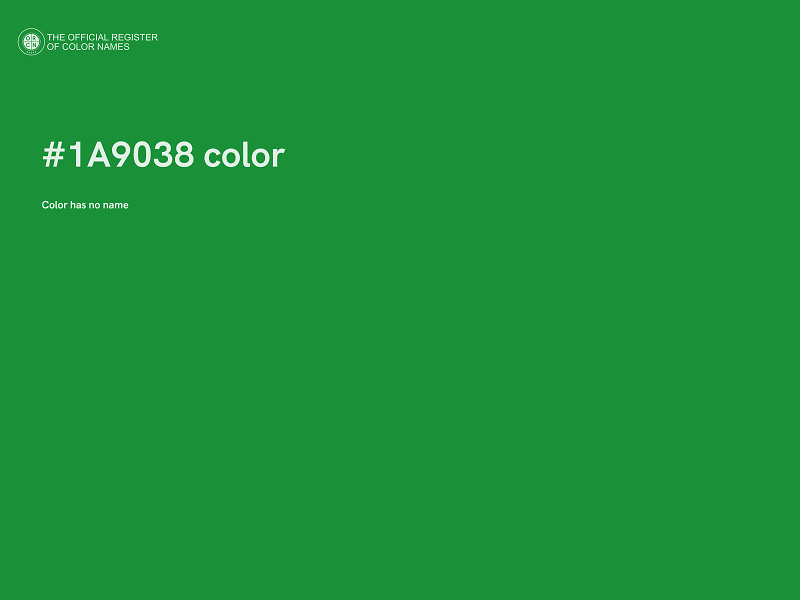 #1A9038 color image