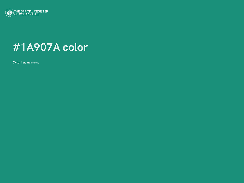 #1A907A color image