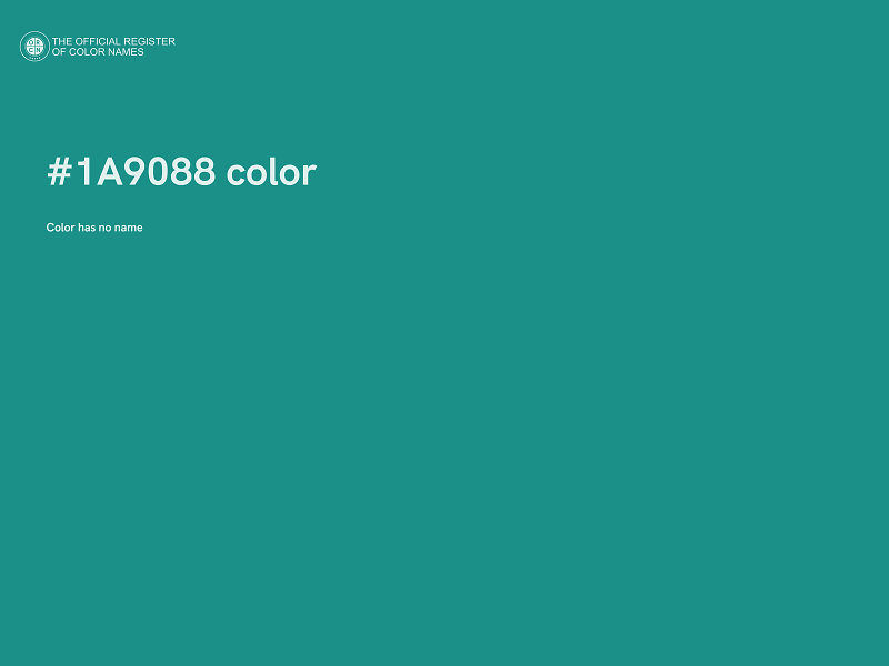 #1A9088 color image