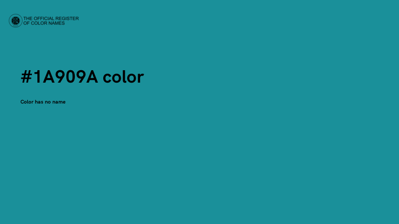 #1A909A color image