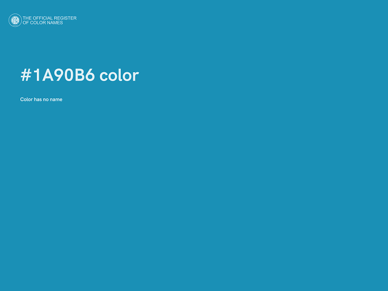 #1A90B6 color image