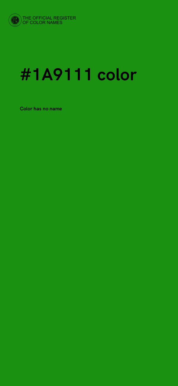#1A9111 color image