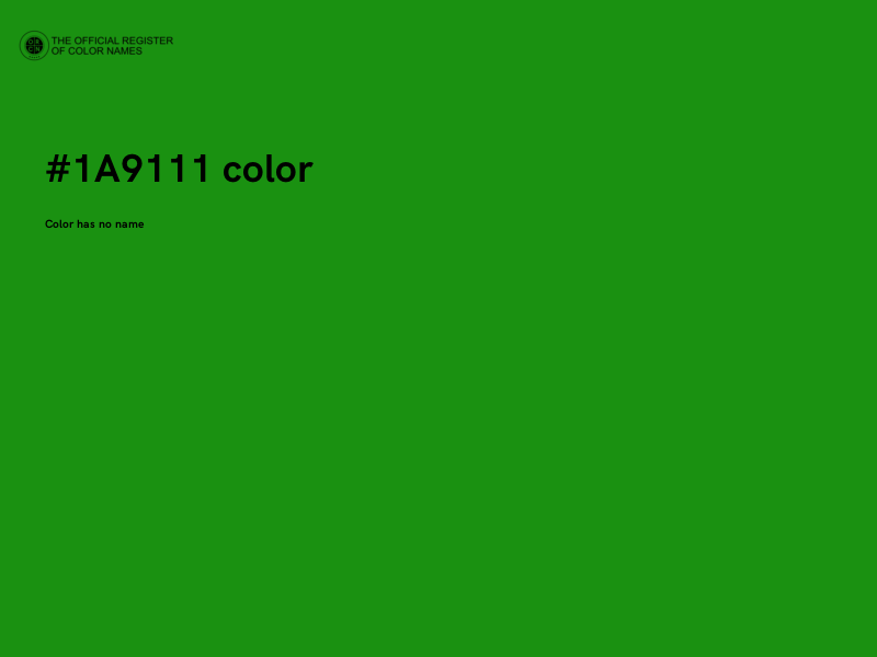 #1A9111 color image