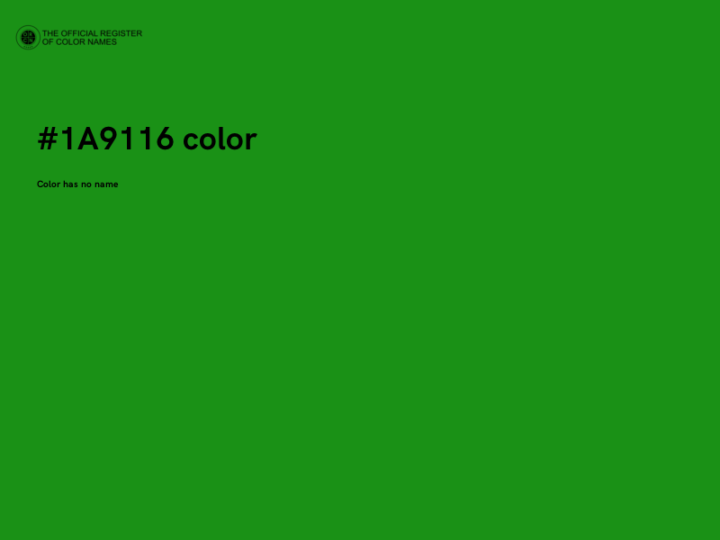#1A9116 color image