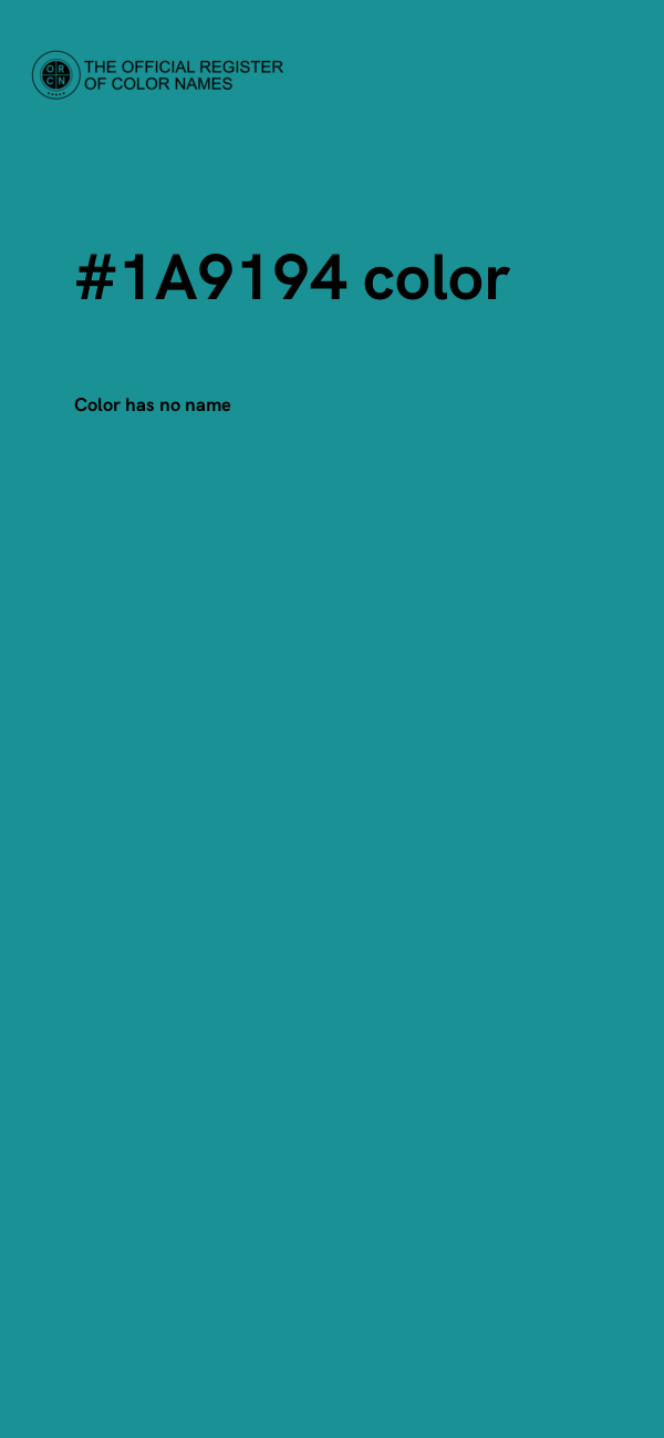 #1A9194 color image