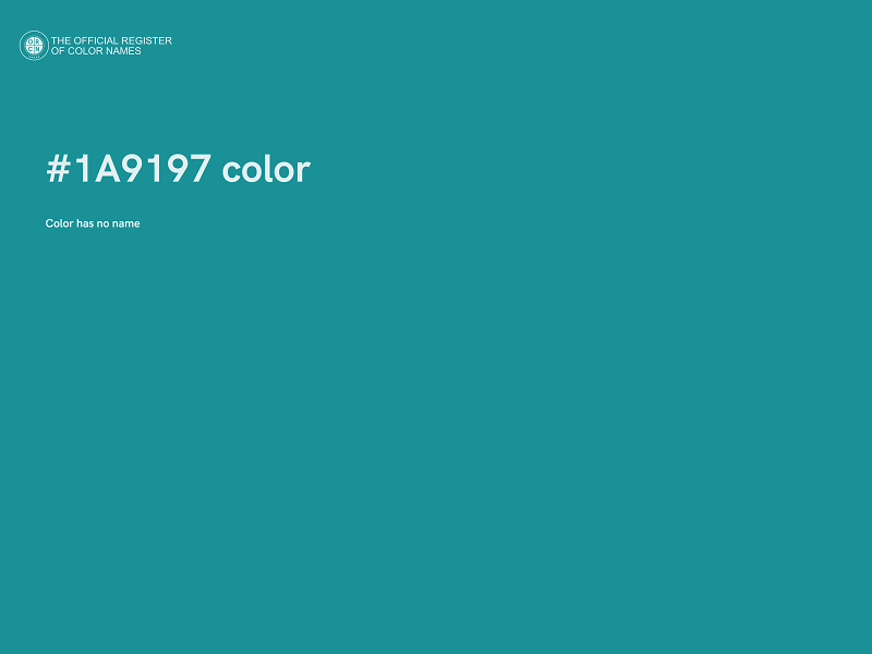 #1A9197 color image