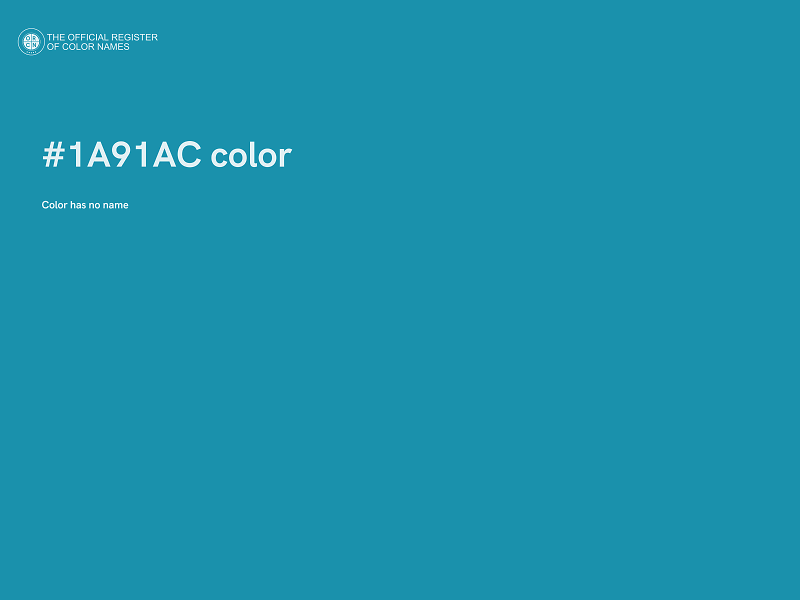 #1A91AC color image