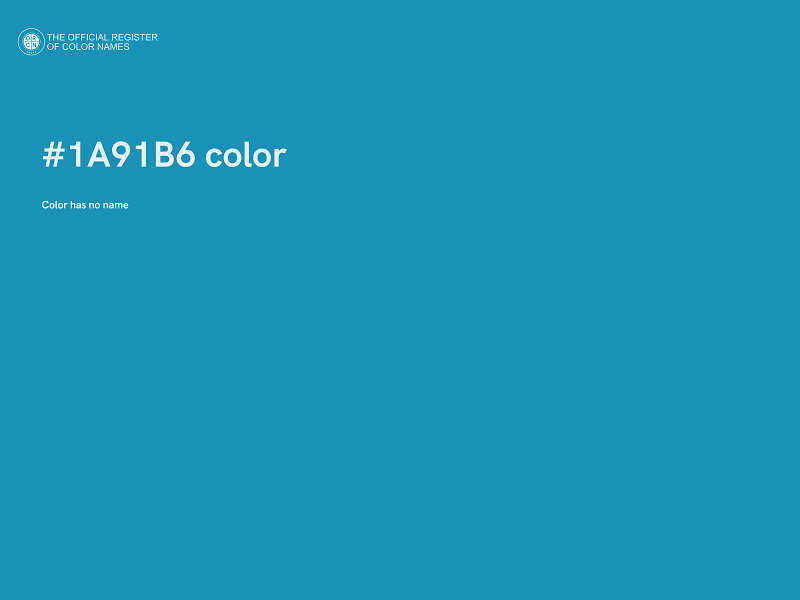 #1A91B6 color image