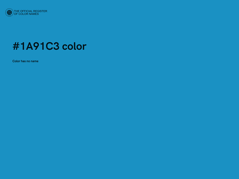 #1A91C3 color image