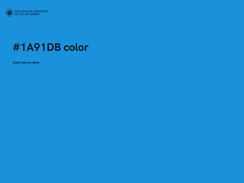 #1A91DB color image