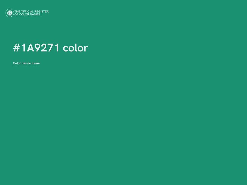 #1A9271 color image