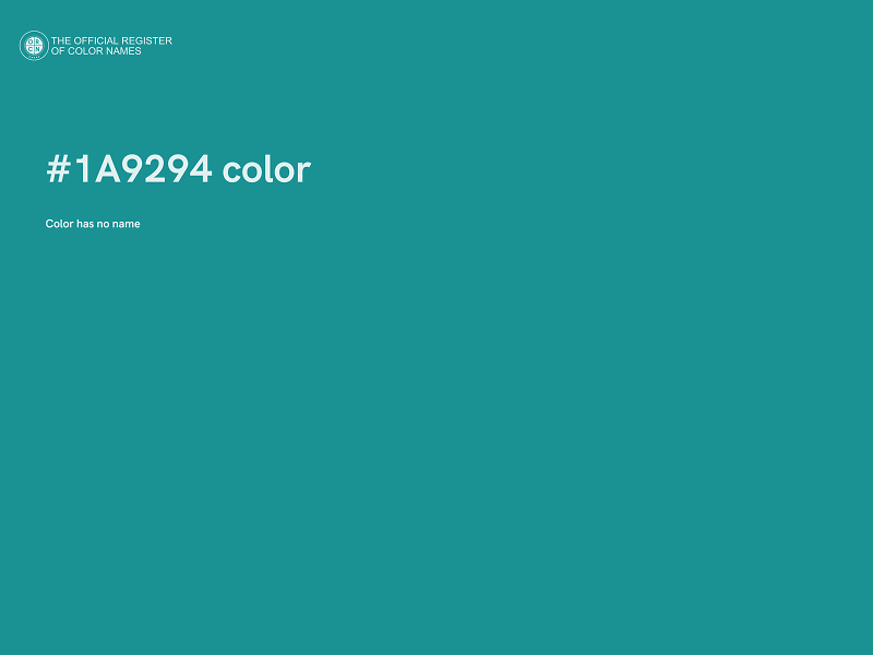 #1A9294 color image