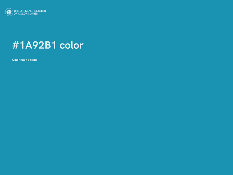 #1A92B1 color image