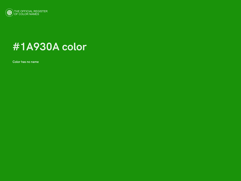 #1A930A color image