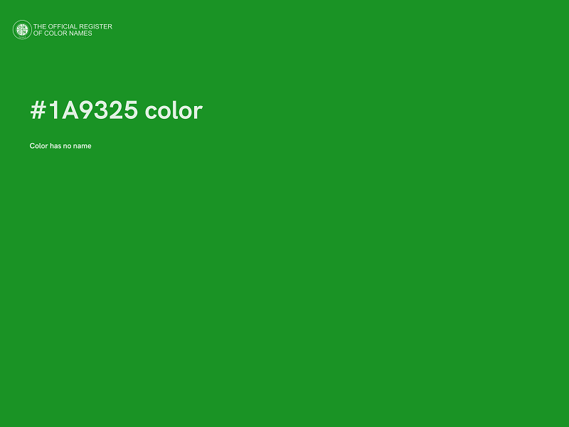 #1A9325 color image