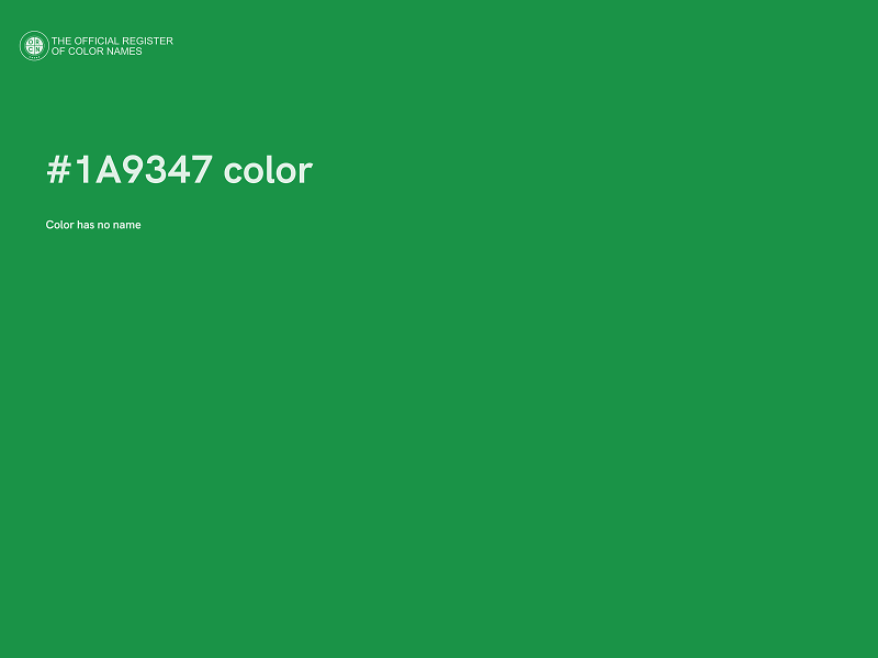 #1A9347 color image