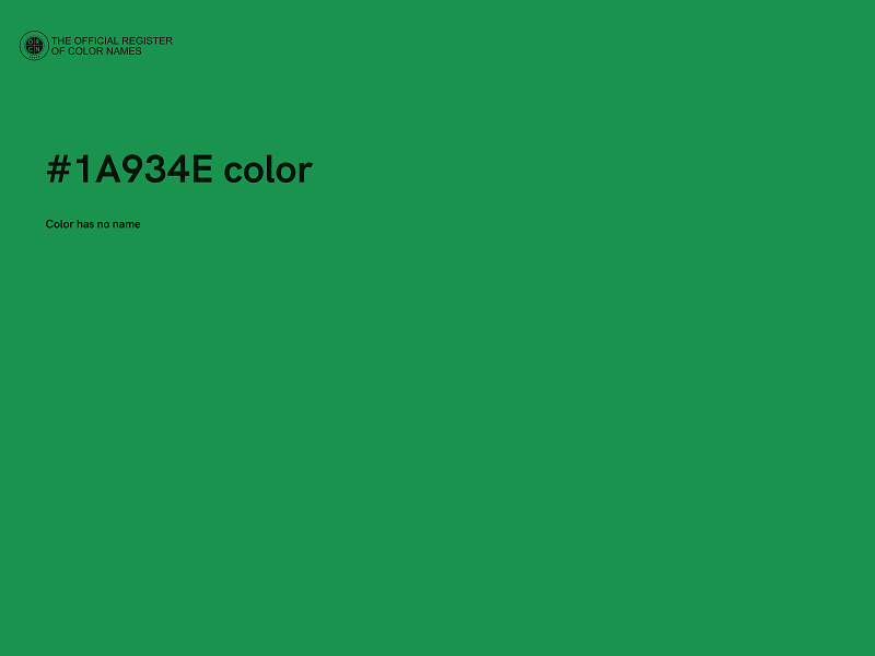 #1A934E color image
