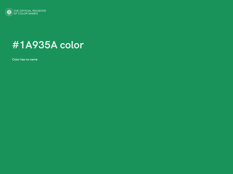 #1A935A color image