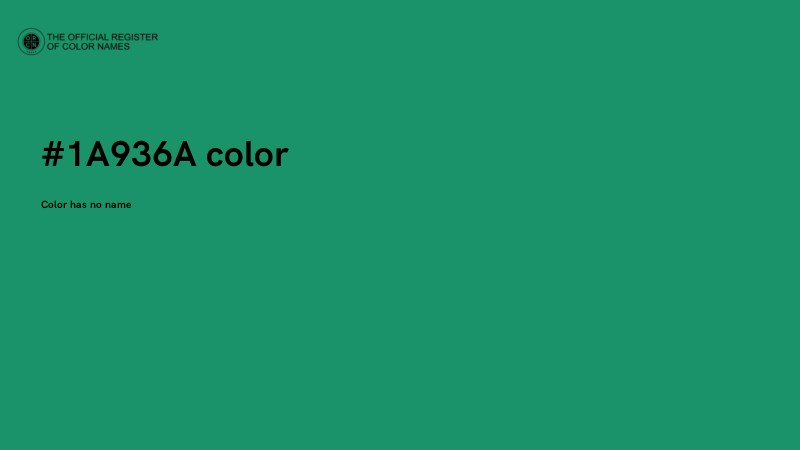 #1A936A color image