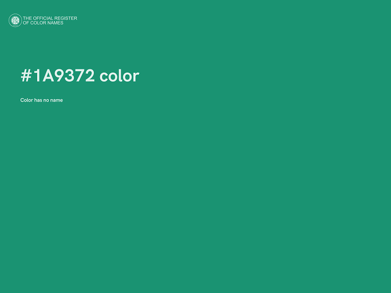 #1A9372 color image