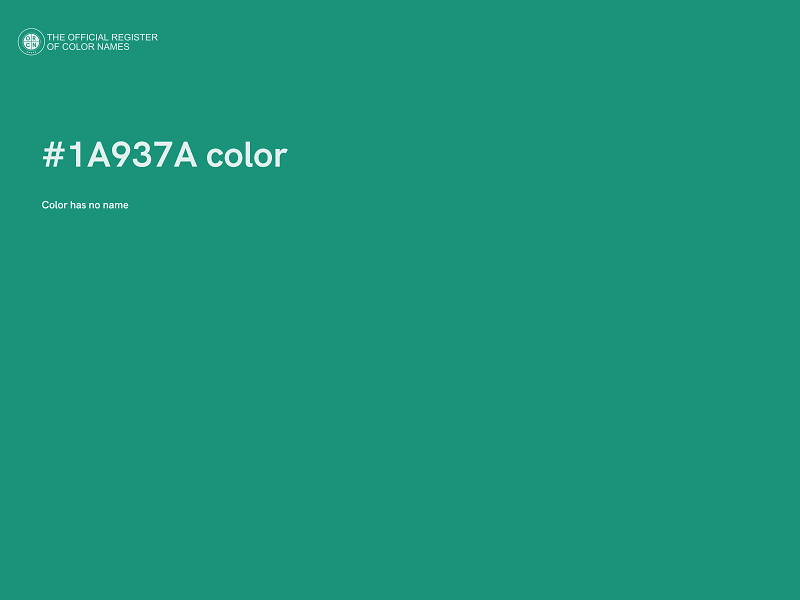 #1A937A color image