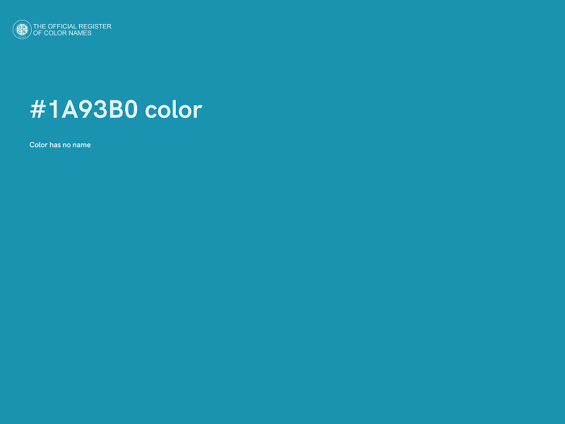 #1A93B0 color image