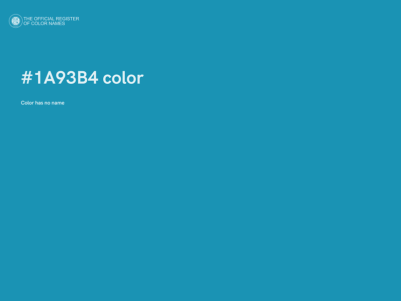 #1A93B4 color image