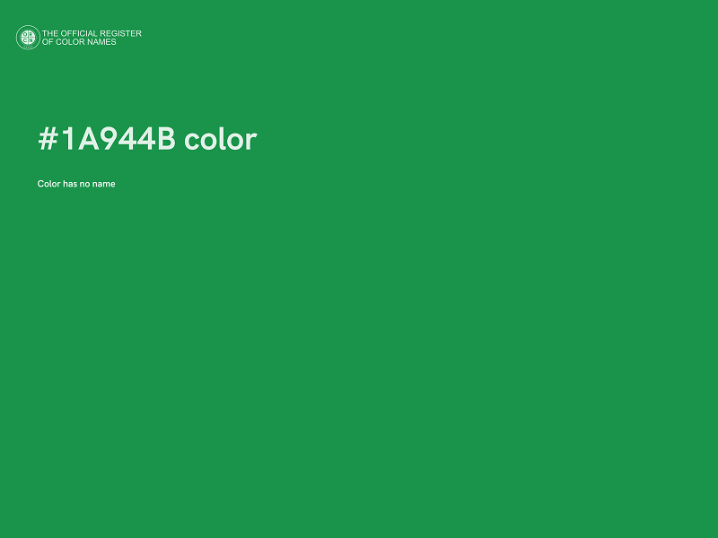 #1A944B color image