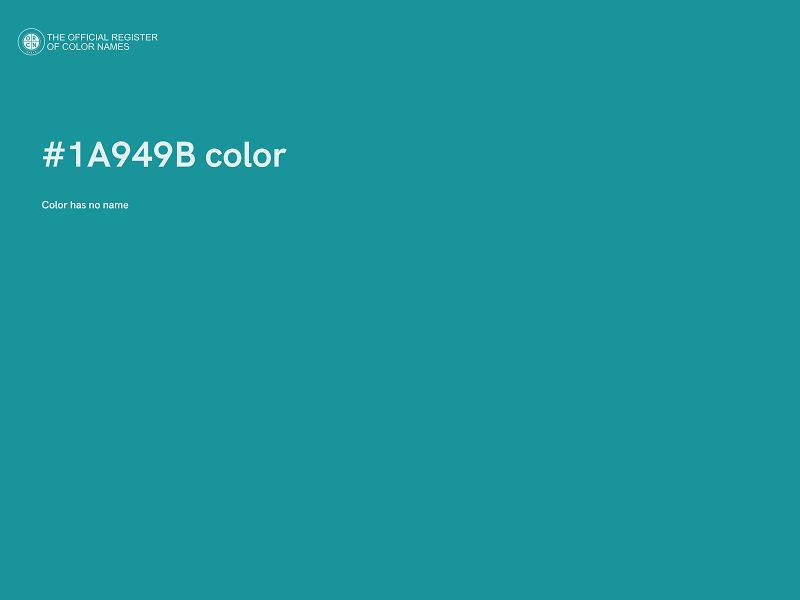 #1A949B color image