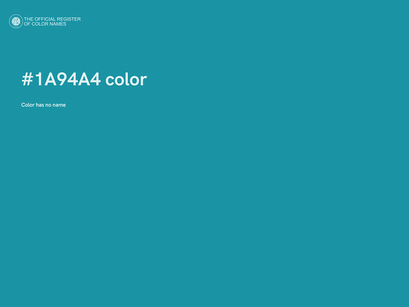 #1A94A4 color image