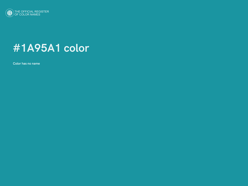 #1A95A1 color image