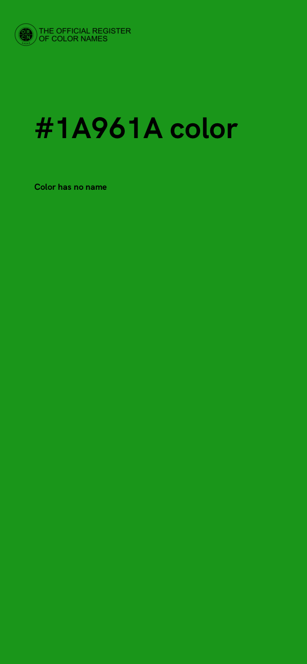 #1A961A color image