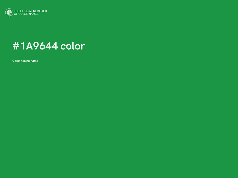 #1A9644 color image