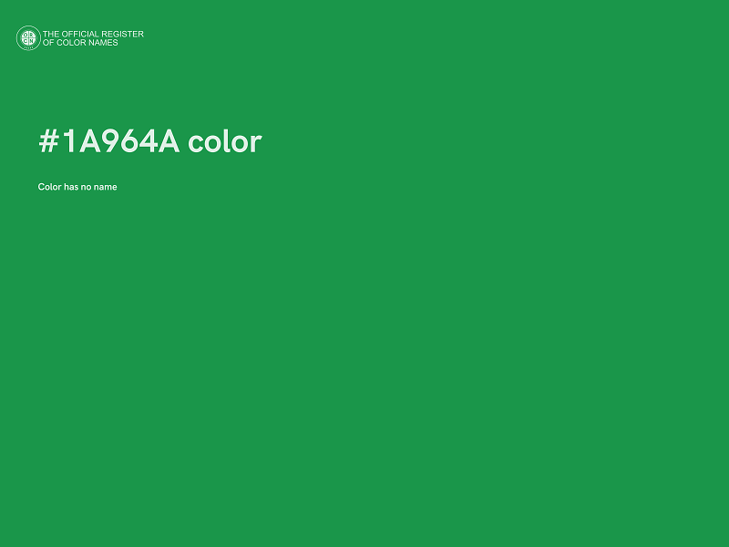 #1A964A color image