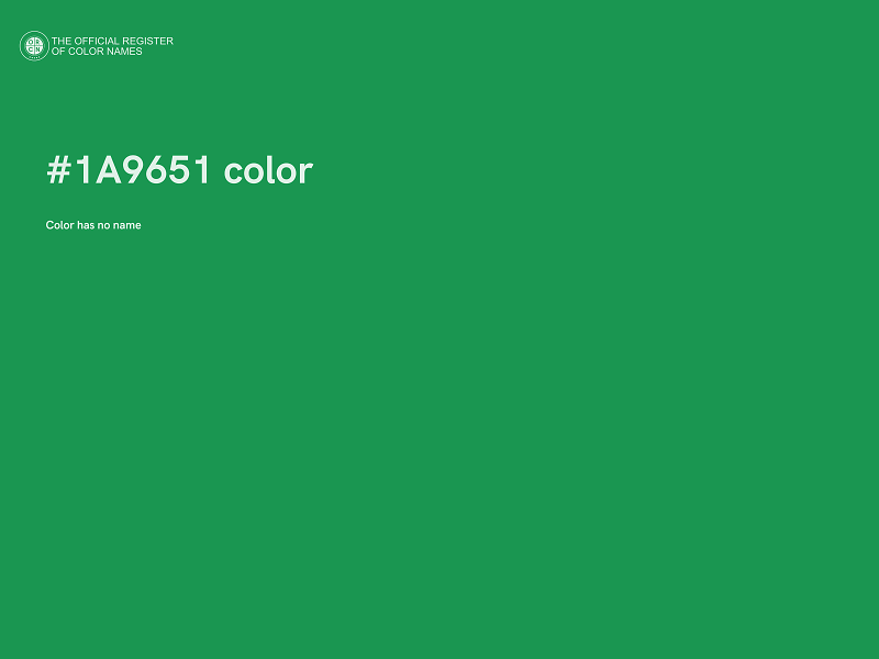 #1A9651 color image