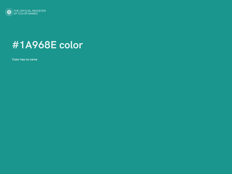 #1A968E color image