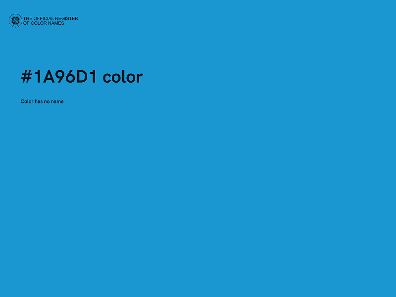 #1A96D1 color image