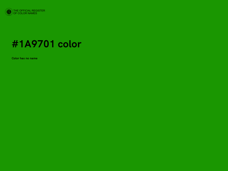 #1A9701 color image