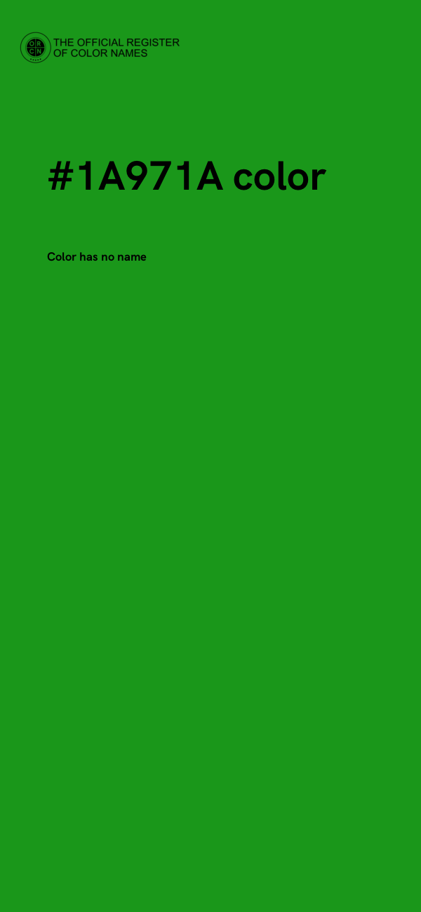 #1A971A color image