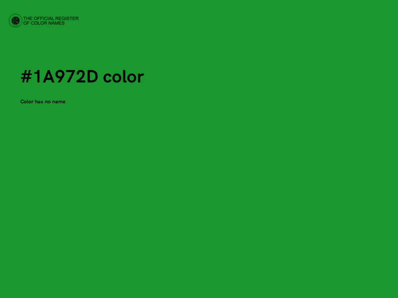 #1A972D color image