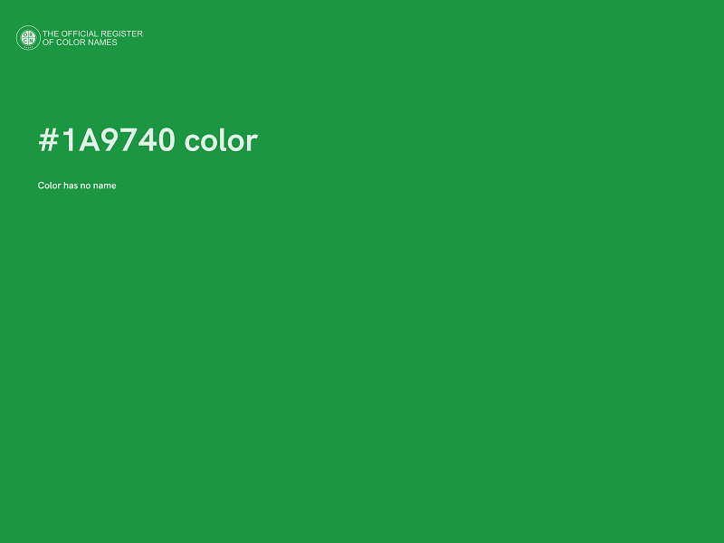 #1A9740 color image