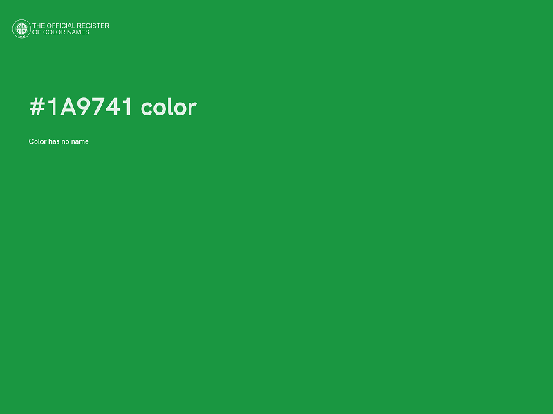 #1A9741 color image