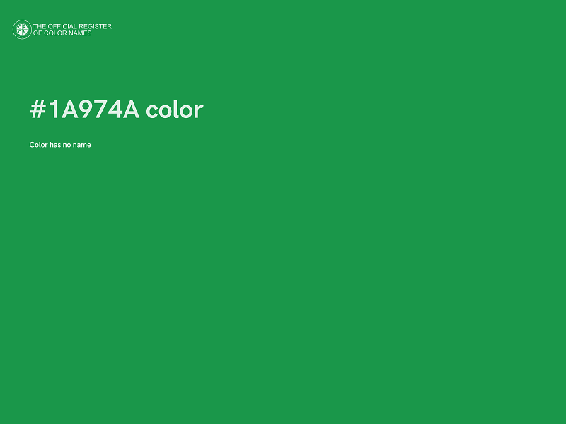 #1A974A color image