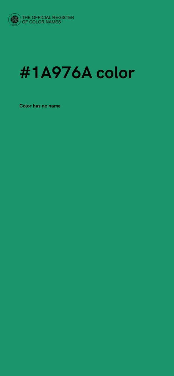 #1A976A color image